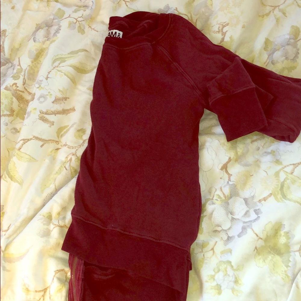 Athleisure  wear sweatshirt.